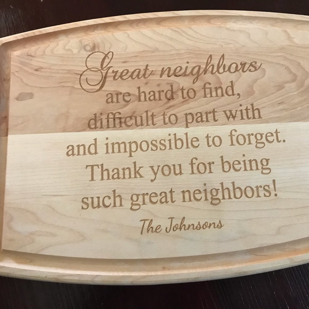 Maple wood cutting board/plaque